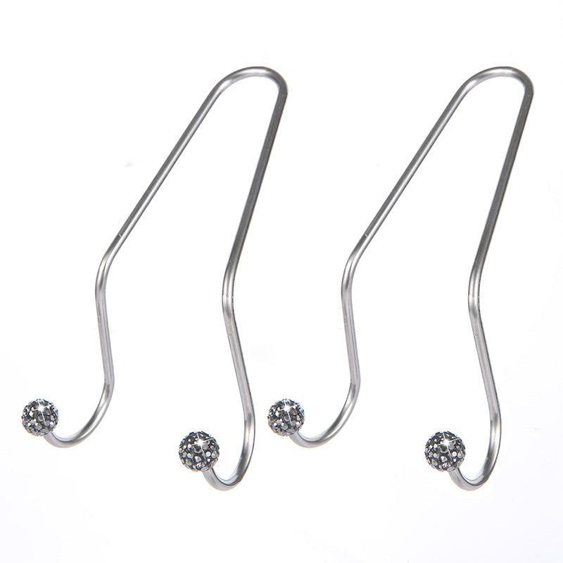 Wholesale Diamond Inlaid Seats Headrests Multifunctional Hooks Concealed Storage Stainless Steel Hooks